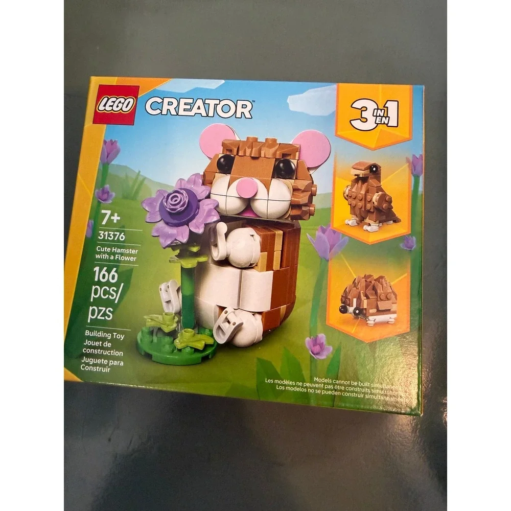 LEGO Creator 31376 Cute Hamster Flower 3-in-1 Set 166 Pc NWT Animal figure toy